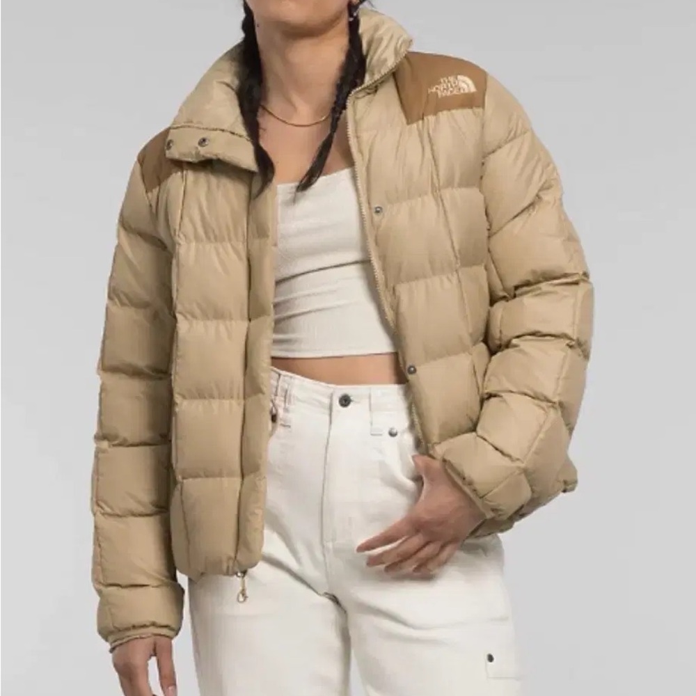 The North Face Lhotse Reversible Quilted Tan/Brown Puffer Jacket Small